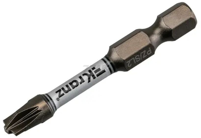 Бита для шуруповерта магнитная PZ/FL2 50 мм KRANZ 2 штуки (KR-92-0419-2) - Фото 4