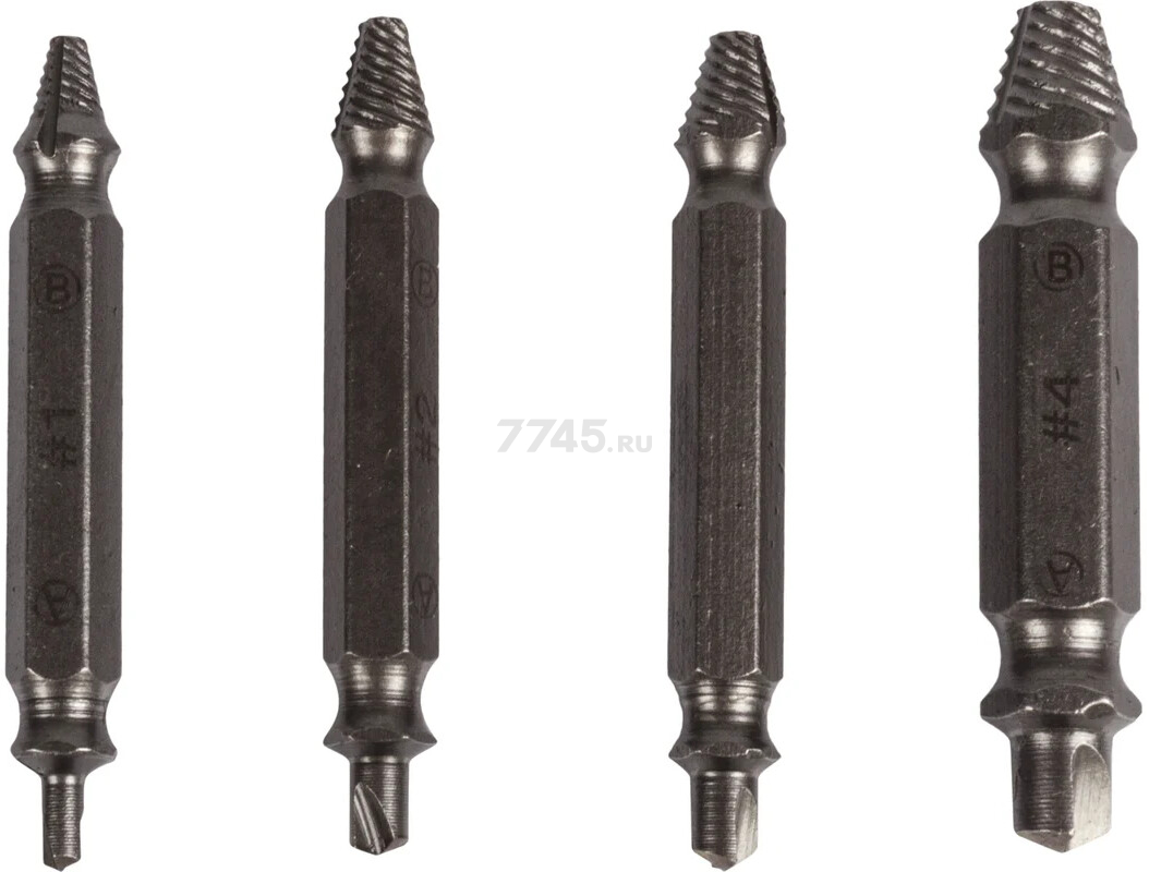 Набор экстракторов для шурупов KRANZ KR-12-6703