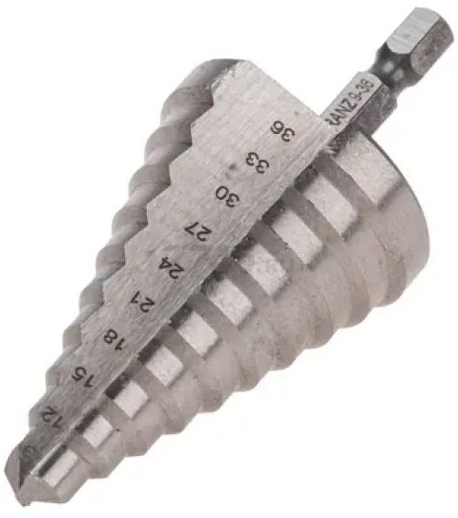 Сверло по металлу ступенчатое 9,0-36,0 мм KRANZ HRC 62 (KR-12-6604) - Фото 2