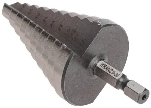 Сверло по металлу ступенчатое 9,0-36,0 мм KRANZ HRC 62 (KR-12-6604) - Фото 3