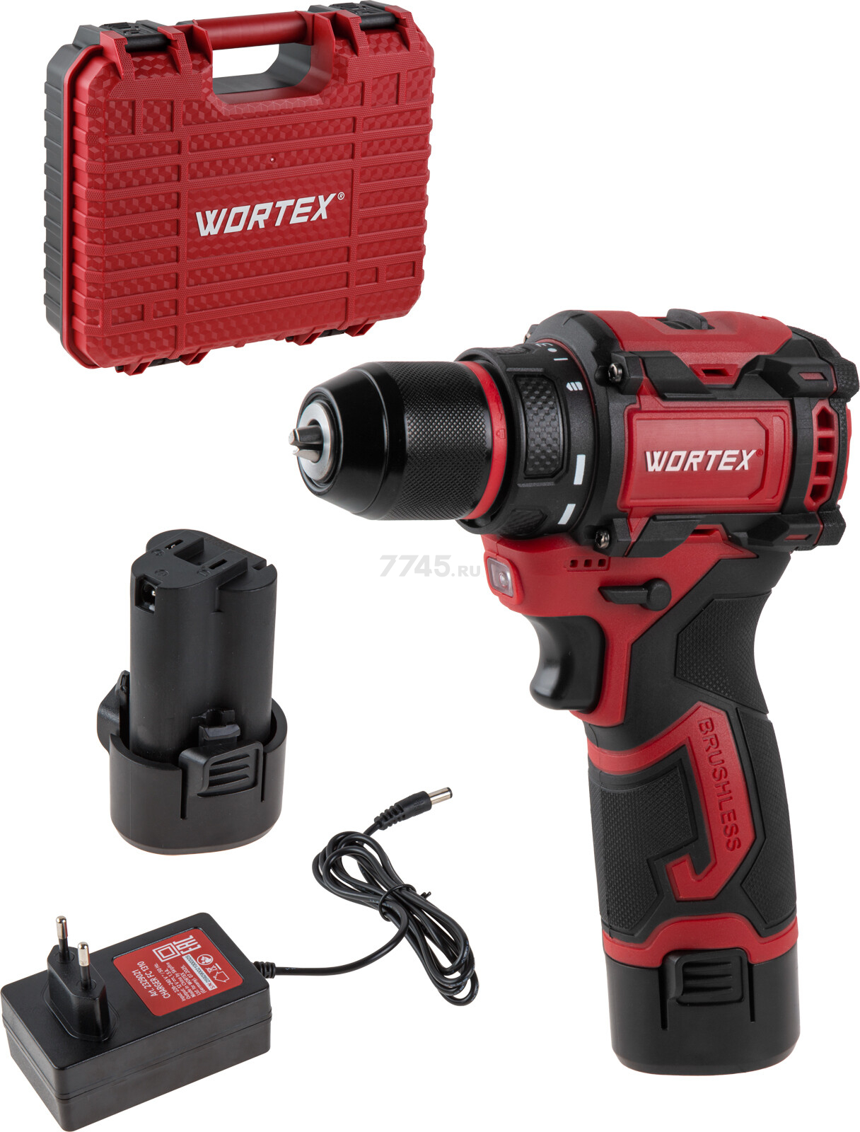 Дрель-шуруповерт аккумуляторная WORTEX BD 1213-1 Dli (2329019)