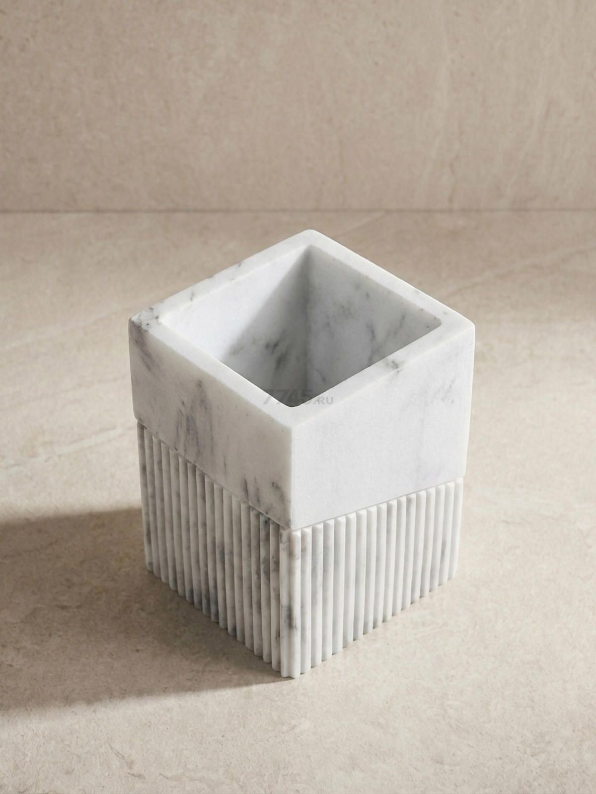 Стакан PERFECTO LINEA Element Marble белый (35-618702) - Фото 3