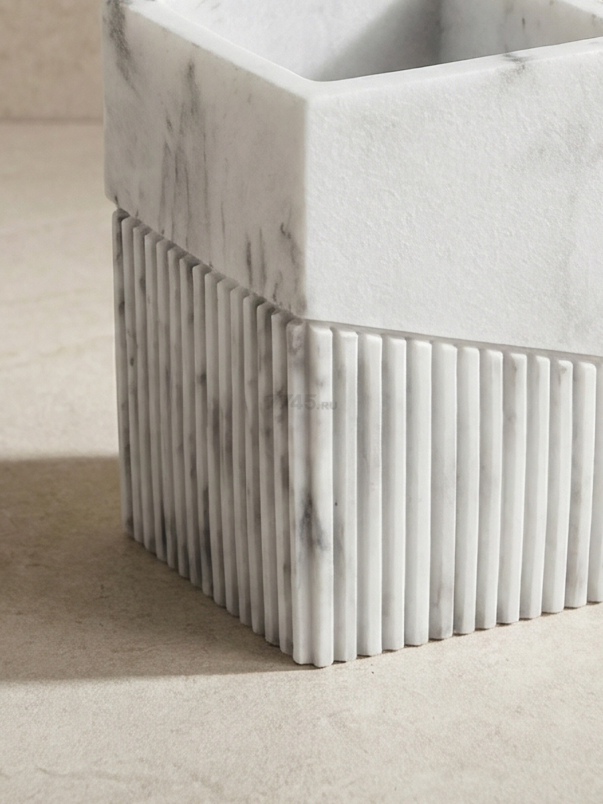 Стакан PERFECTO LINEA Element Marble белый (35-618702) - Фото 4