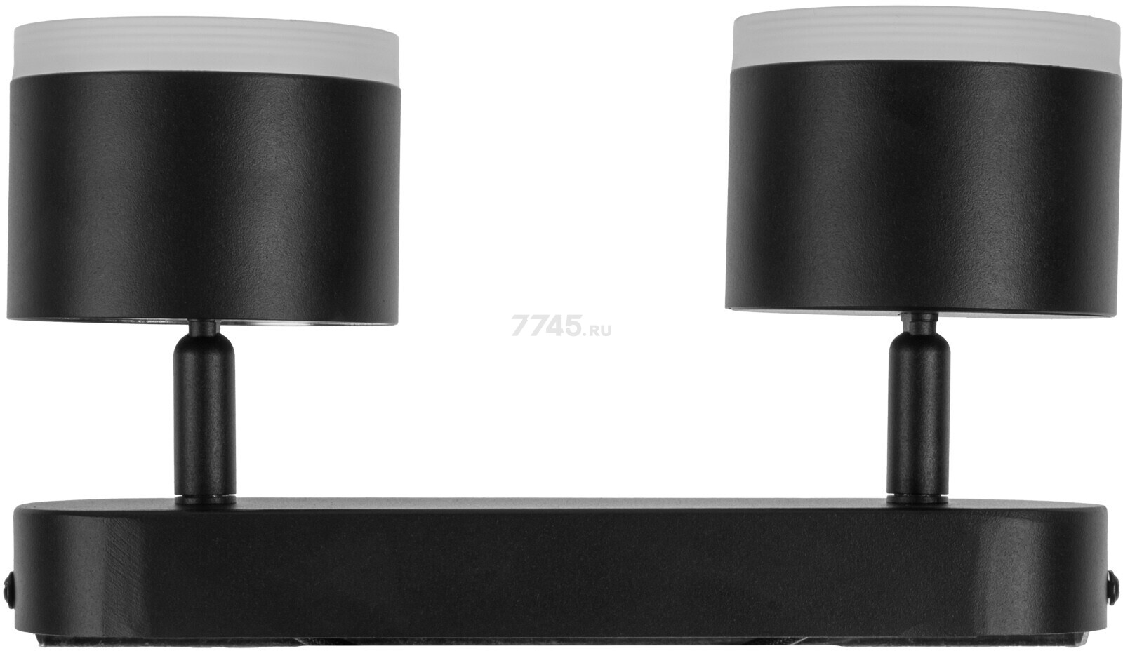 Светильник накладной поворотный 2хGX53 2х15 Вт LEIDEN ELECTRIC черный (807102) - Фото 2