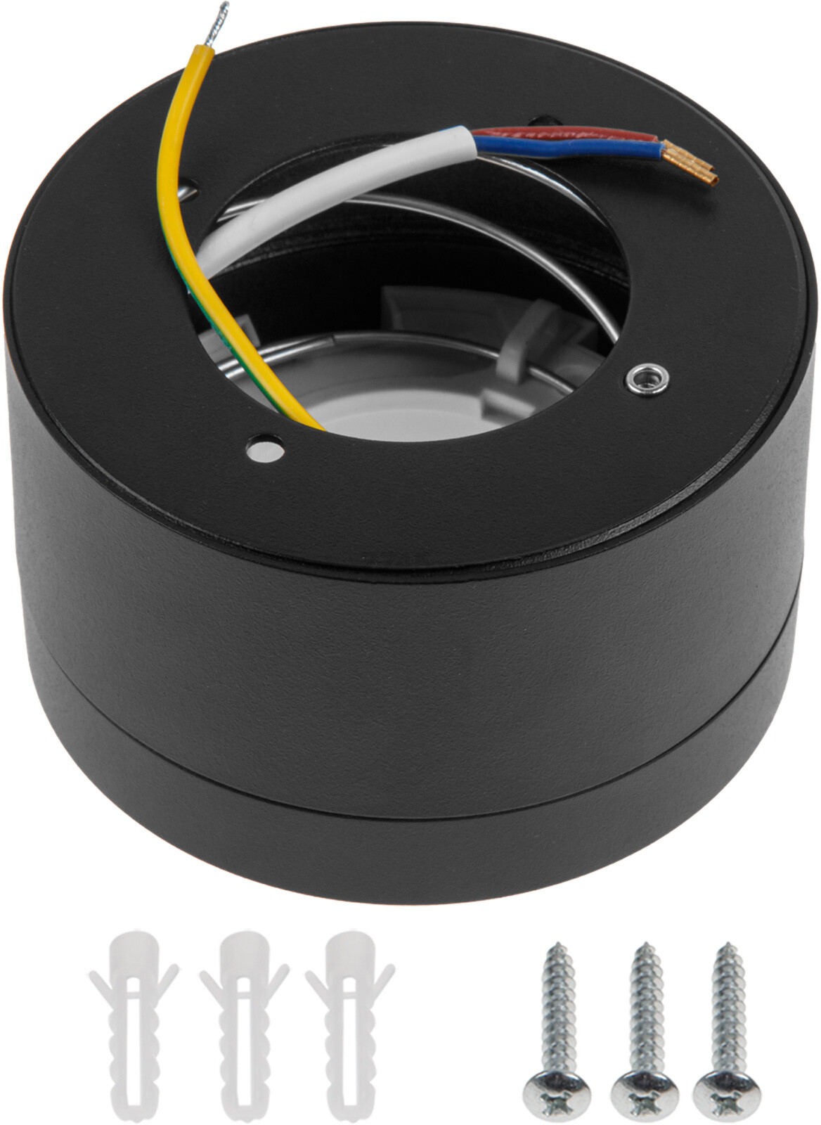 Светильник точечный накладной GX53 15 Вт LEIDEN ELECTRIC черный (807107) - Фото 4