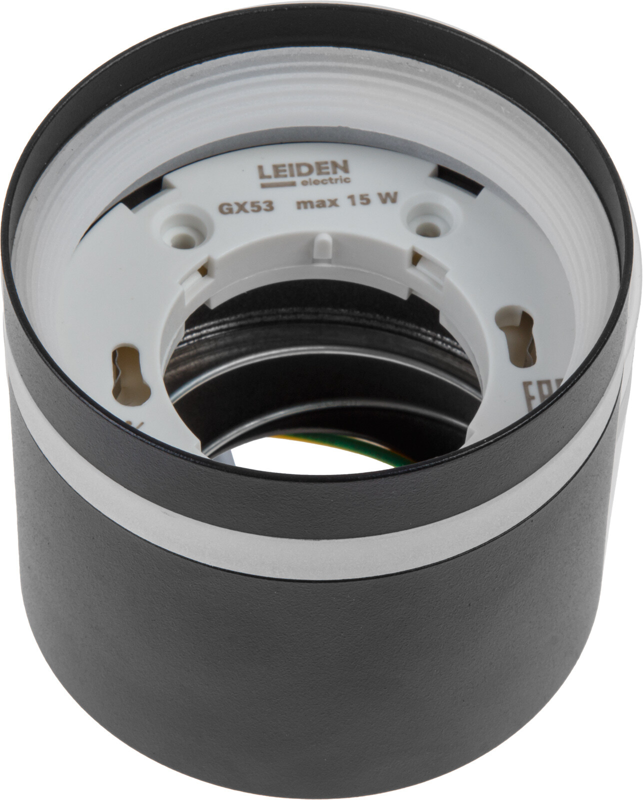 Светильник точечный накладной GX53 15 Вт LEIDEN ELECTRIC черный (807110) - Фото 4