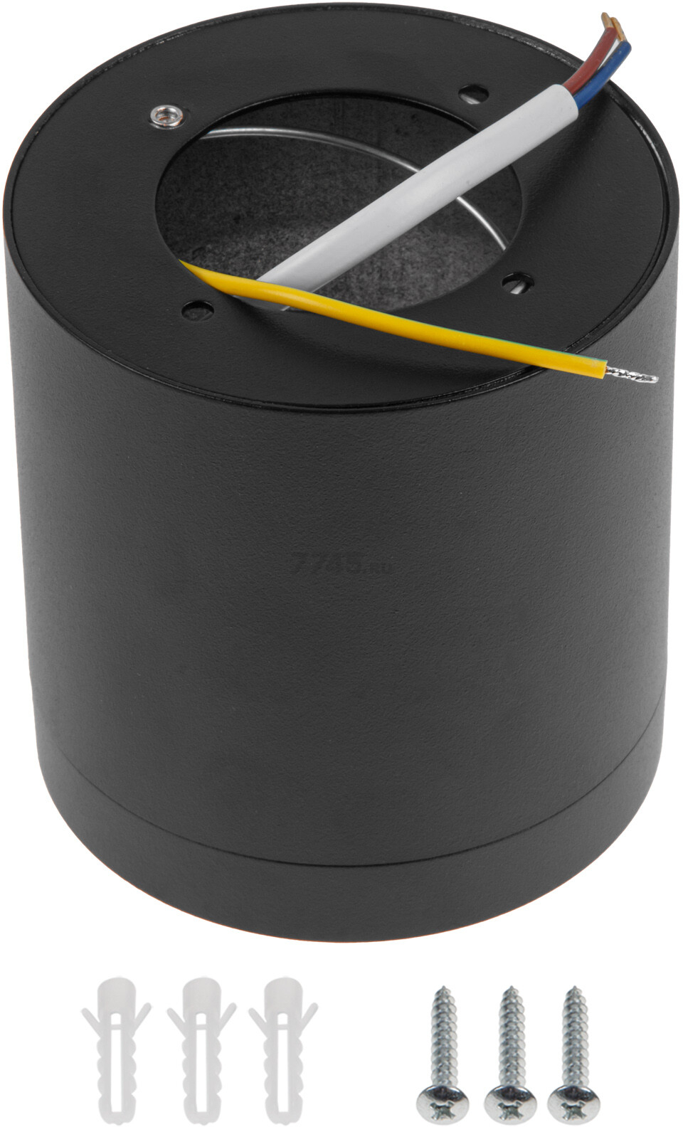 Светильник точечный накладной GX53 15 Вт LEIDEN ELECTRIC черный (807108) - Фото 4