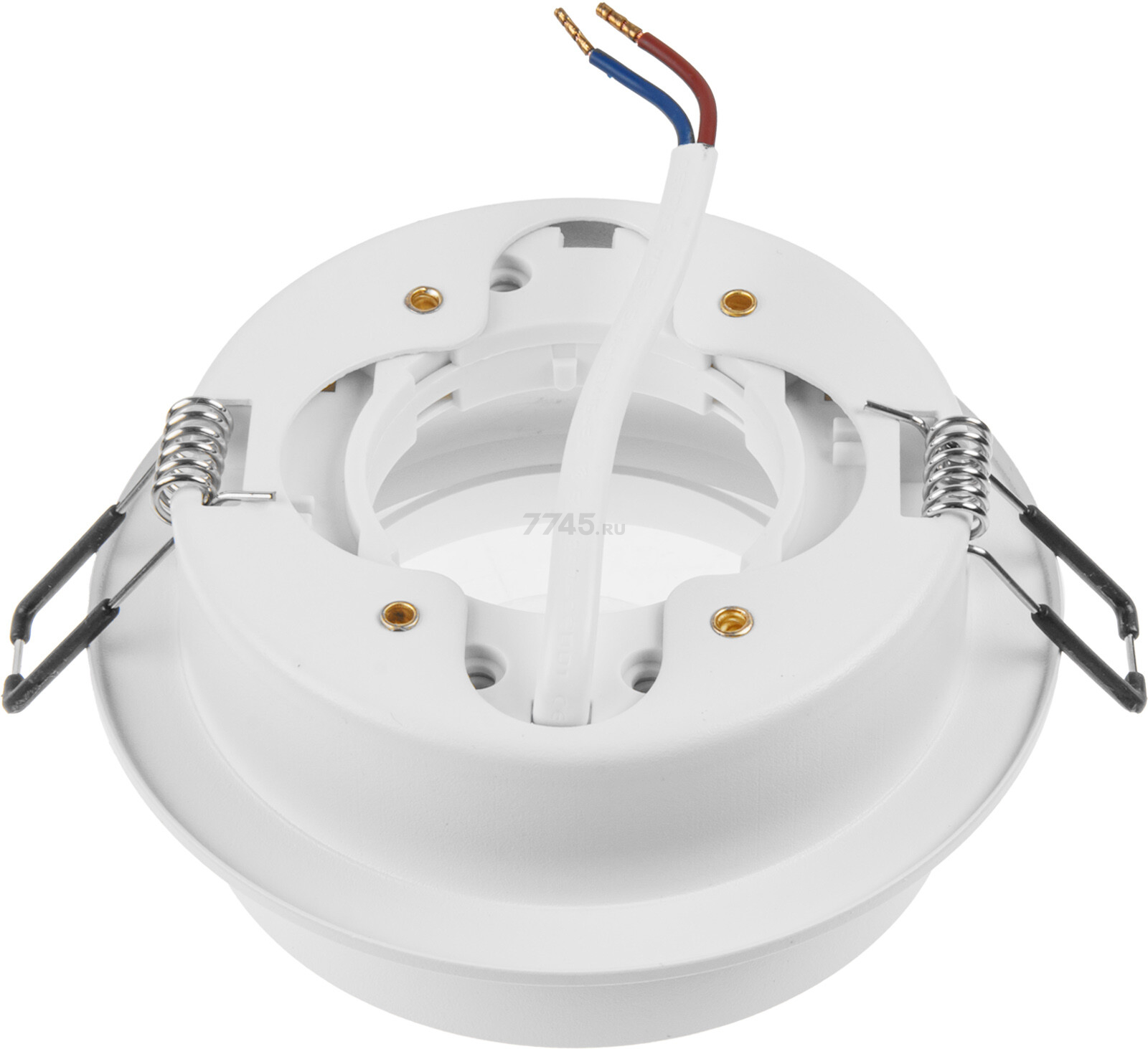 Светильник точечный встраиваемый GX53 15 Вт LEIDEN ELECTRIC белый (807113) - Фото 4