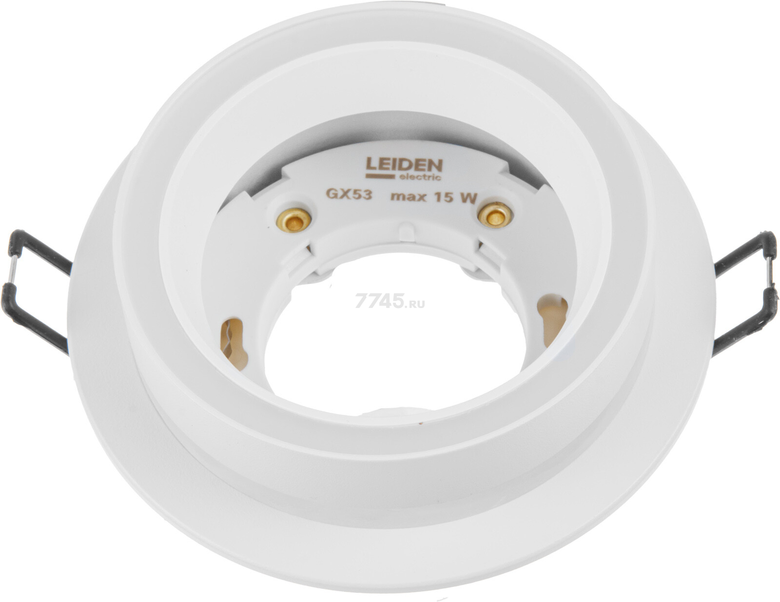 Светильник точечный встраиваемый GX53 15 Вт LEIDEN ELECTRIC белый (807113) - Фото 5
