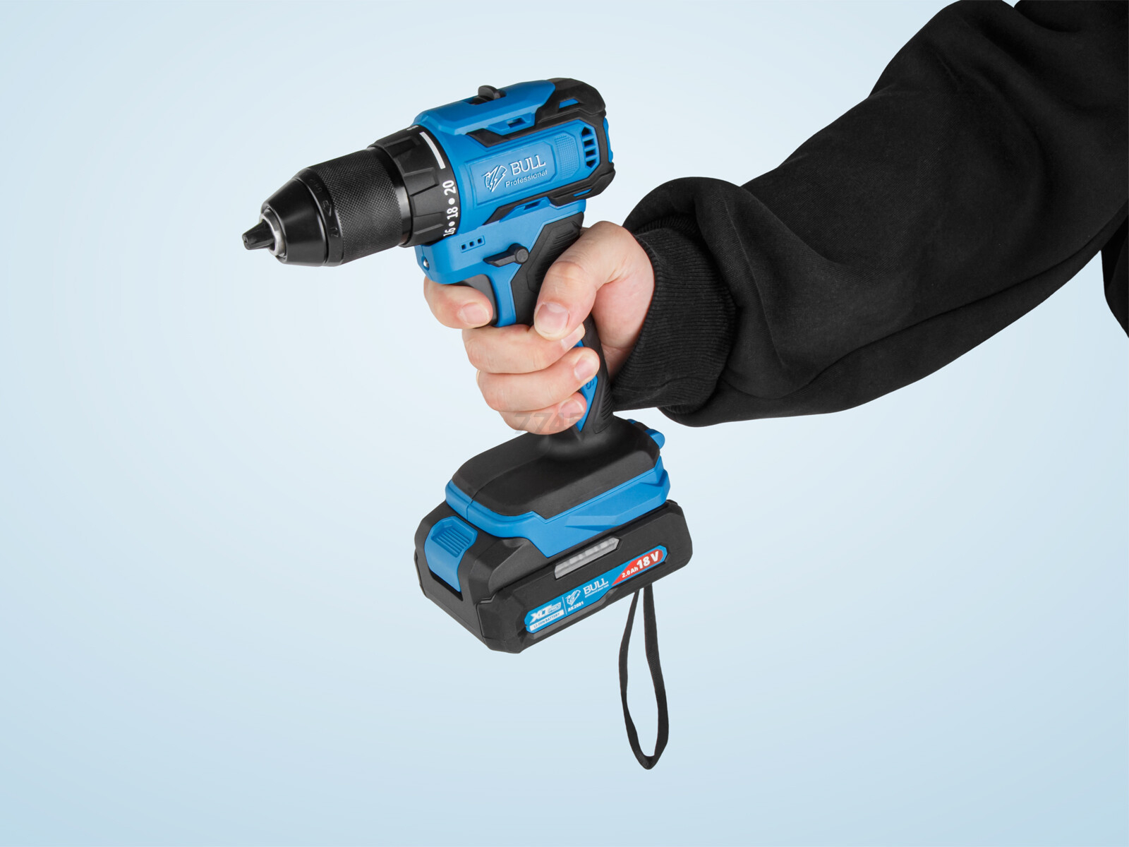 Дрель-шуруповерт аккумуляторная BULL SR 1804 R-series XLTpro (2329056) - Фото 15