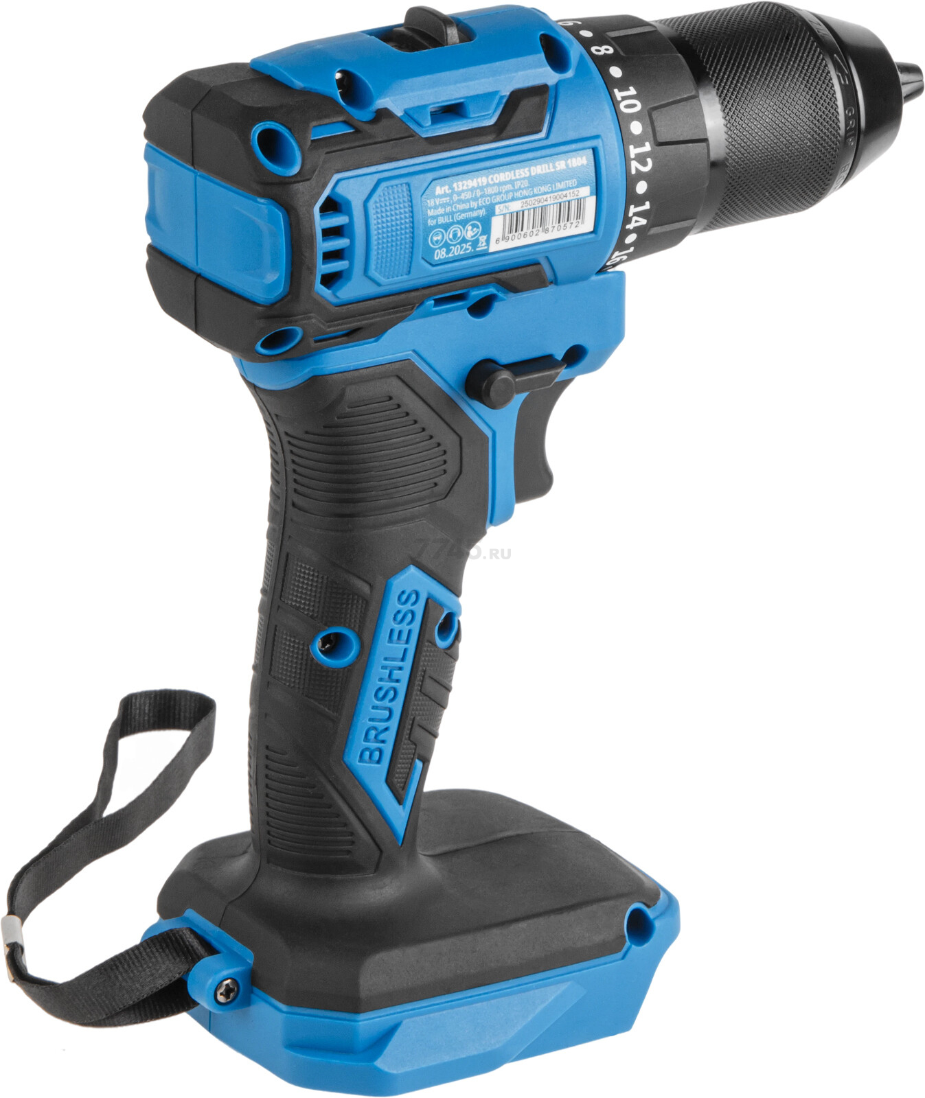 Дрель-шуруповерт аккумуляторная BULL SR 1804 R-series XLTpro (2329056) - Фото 6