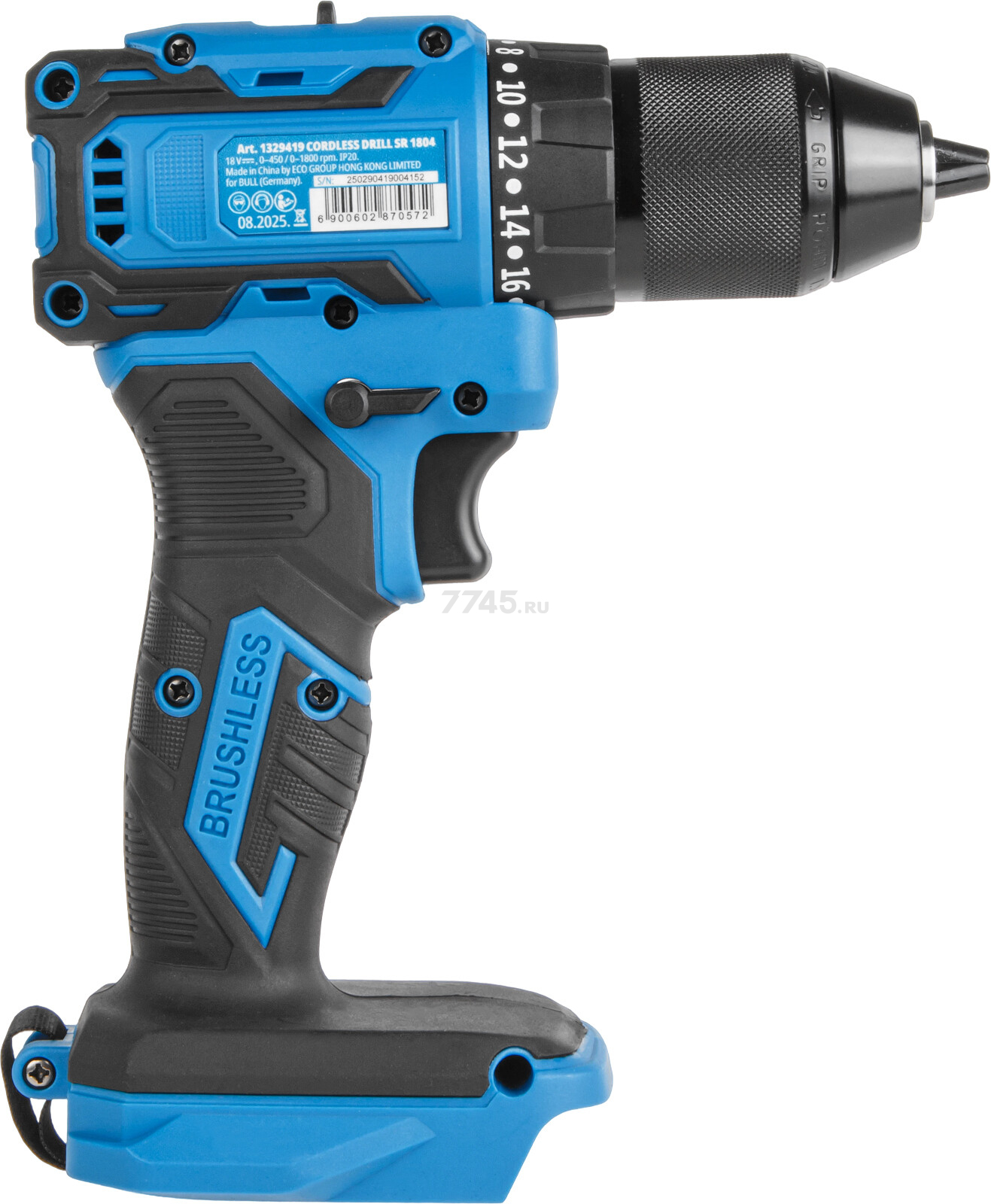 Дрель-шуруповерт аккумуляторная BULL SR 1804 R-series XLTpro (2329056) - Фото 7