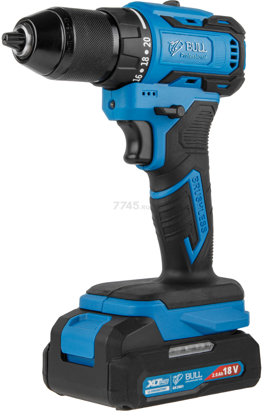 Дрель-шуруповерт аккумуляторная BULL SR 1804 R-series XLTpro (2329056) - Фото 11