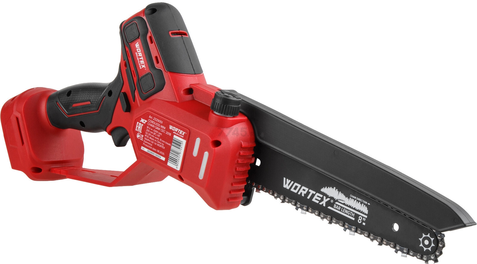 Пила цепная аккумуляторная WORTEX CEC 2018 ALL1 XLT SOLO (2329051) - Фото 7