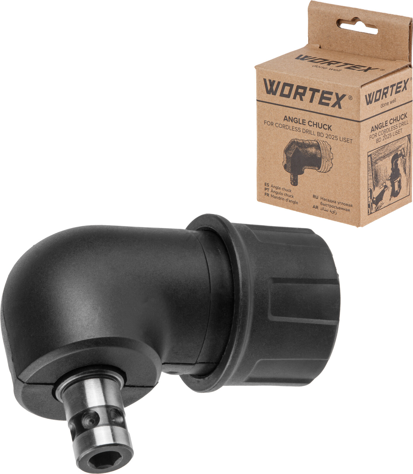 Насадка угловая быстросъемная WORTEX для BD 2025 LiSET (1325847)