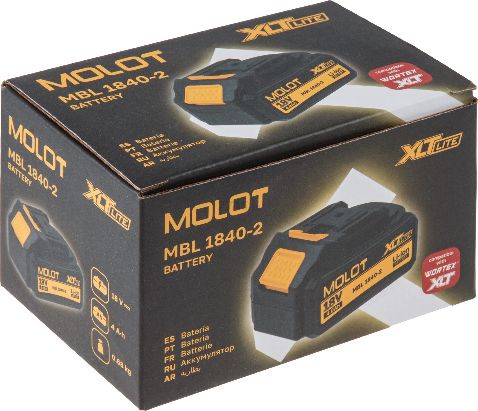 Аккумулятор 18 В 4 Ач Li-ion MOLOT MBL 1840-2 XLT Lite (2329013) - Фото 9