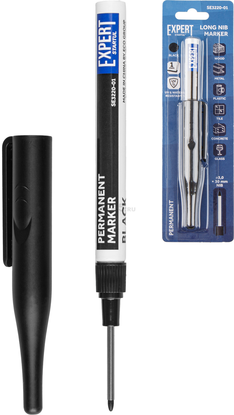 Маркер перманентный EXPERT STARTUL черный (SE3220-01)