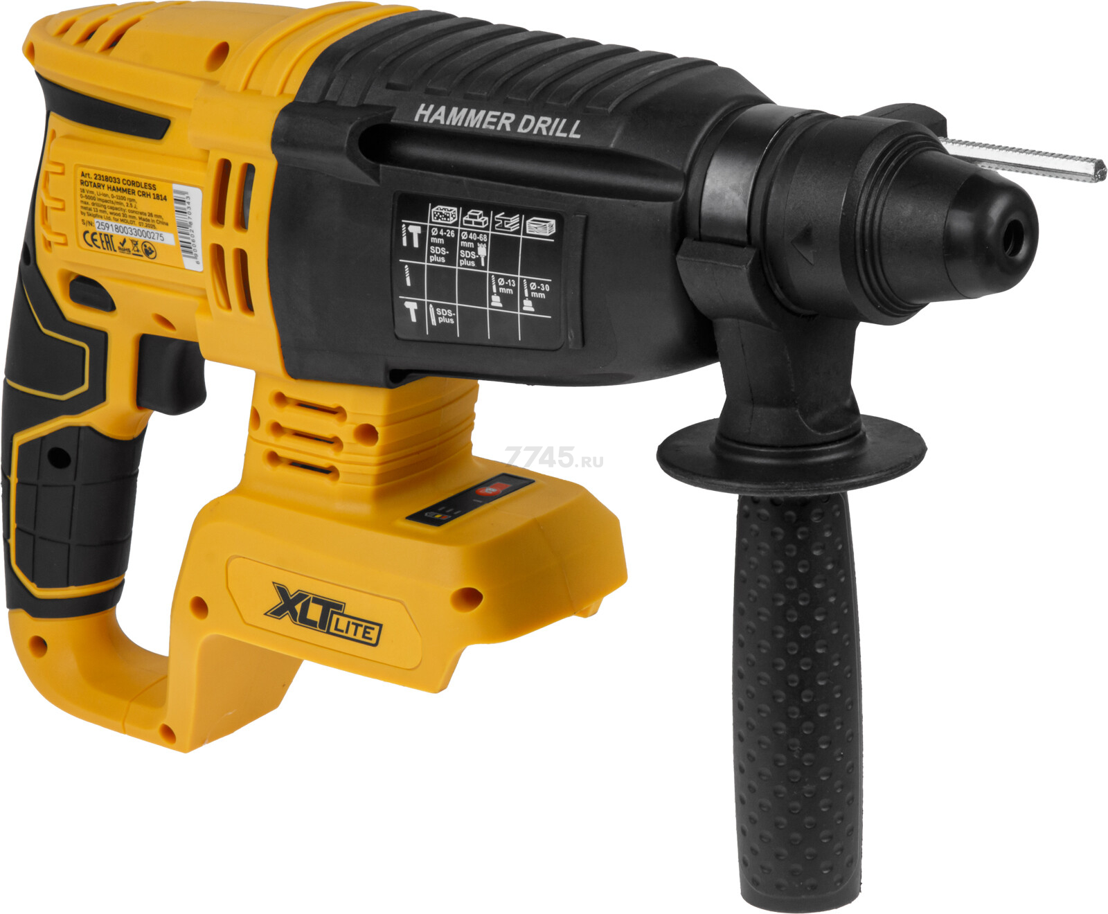 Перфоратор аккумуляторный MOLOT CRH 1814 XLT Lite SOLO (2318033) - Фото 6