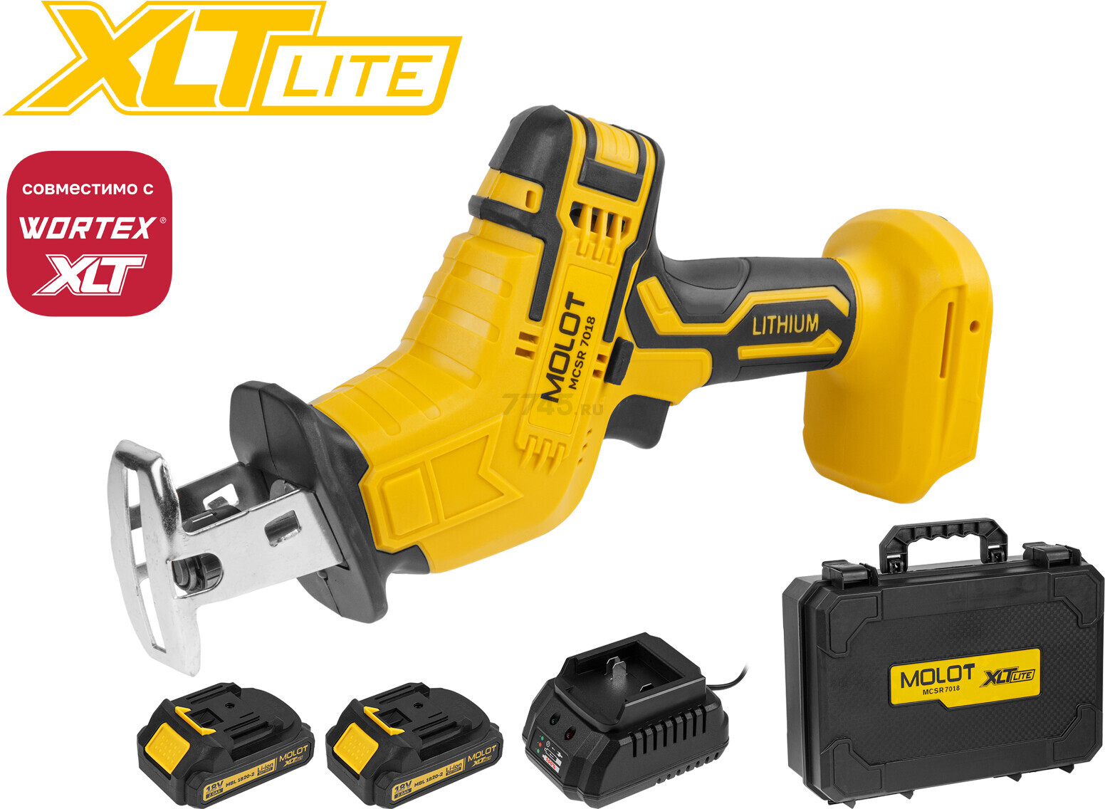 Пила сабельная аккумуляторная MOLOT MCSR 7018 XLT Lite SET (2318028)