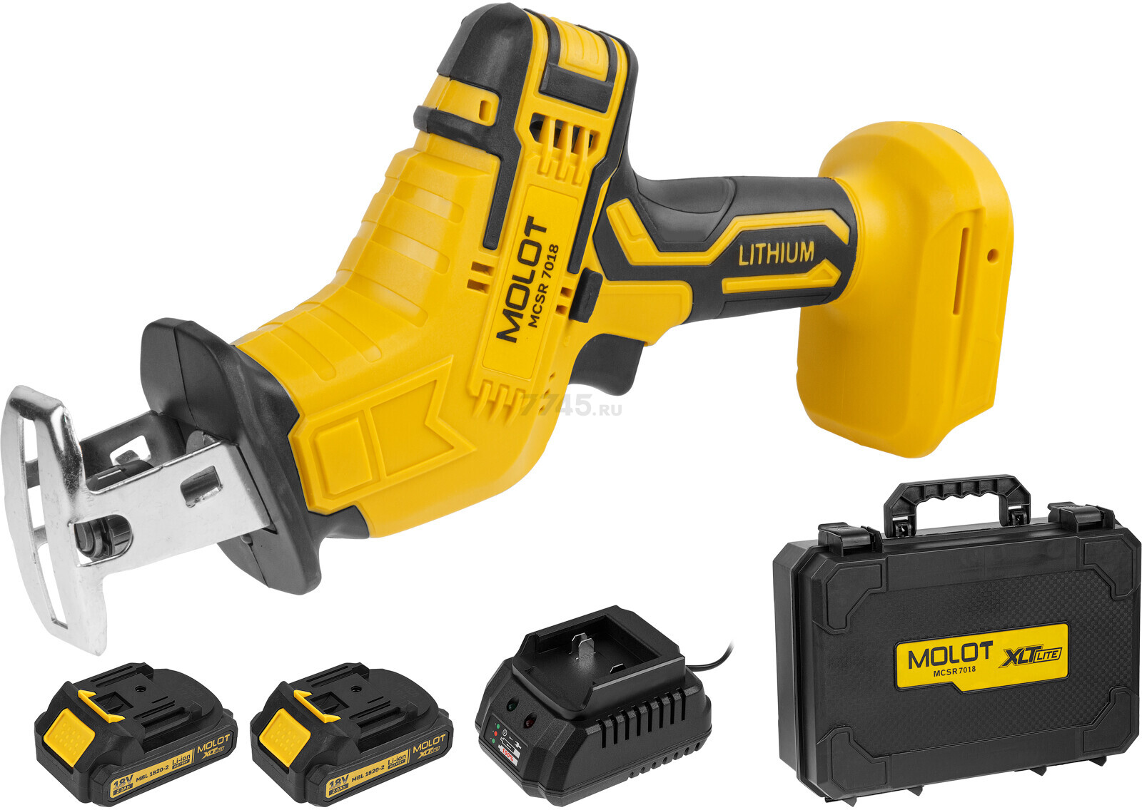 Пила сабельная аккумуляторная MOLOT MCSR 7018 XLT Lite SET (2318028) - Фото 2