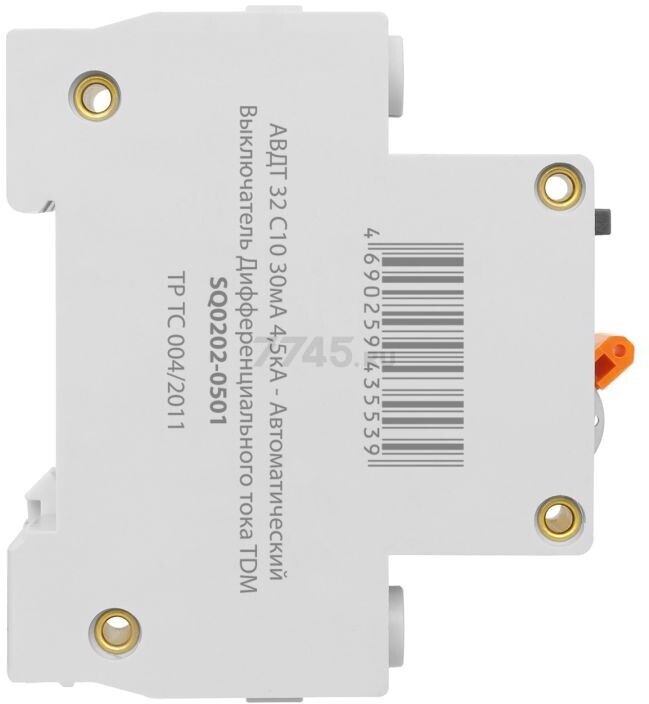 Дифавтомат TDM АВДТ 32 1P+N C10 30мА тип АС 4,5кА (SQ0202-0501) - Фото 5