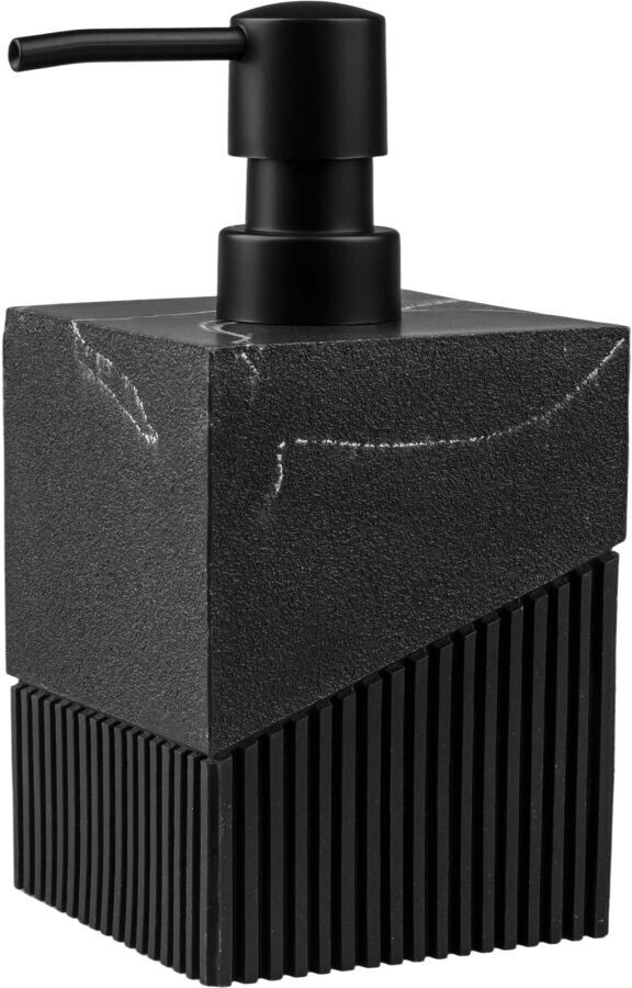 Дозатор для жидкого мыла PERFECTO LINEA Element Marble черный (35-618601)