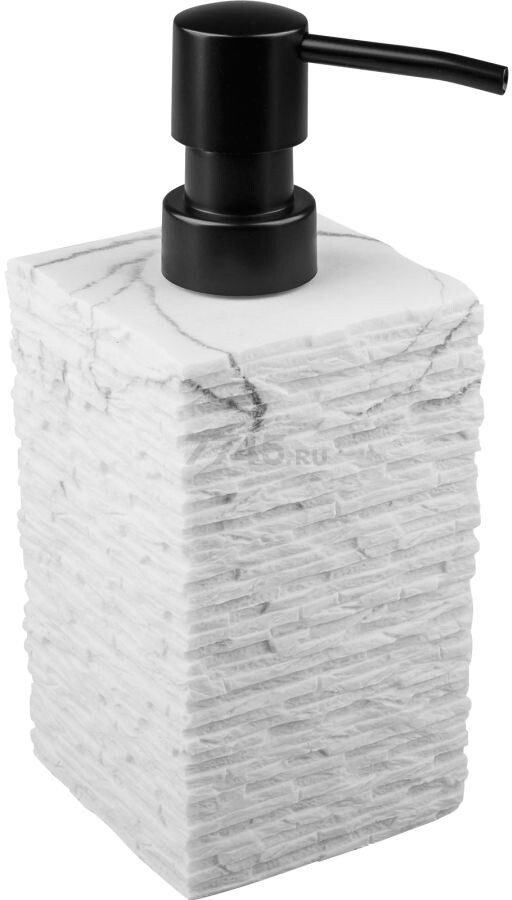 Дозатор для жидкого мыла PERFECTO LINEA StoneWave белый (35-130811) - Фото 8