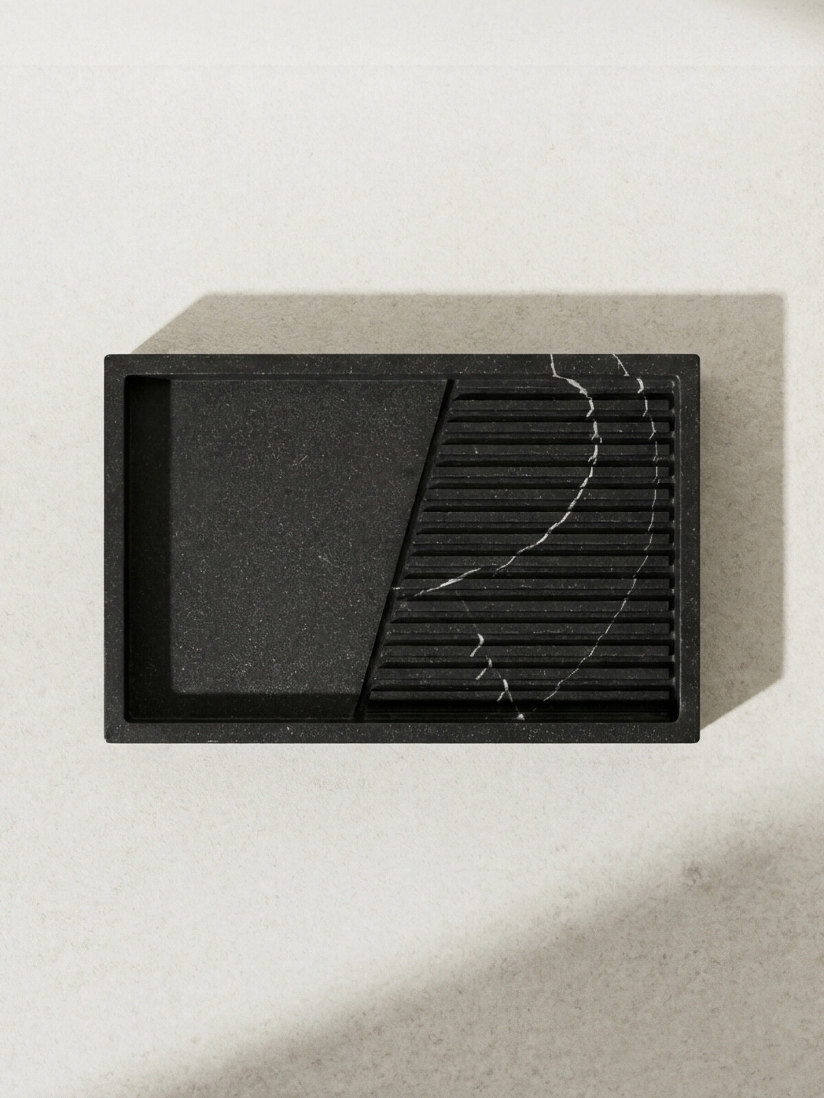 Мыльница PERFECTO LINEA Element Marble черный (35-618603) - Фото 3