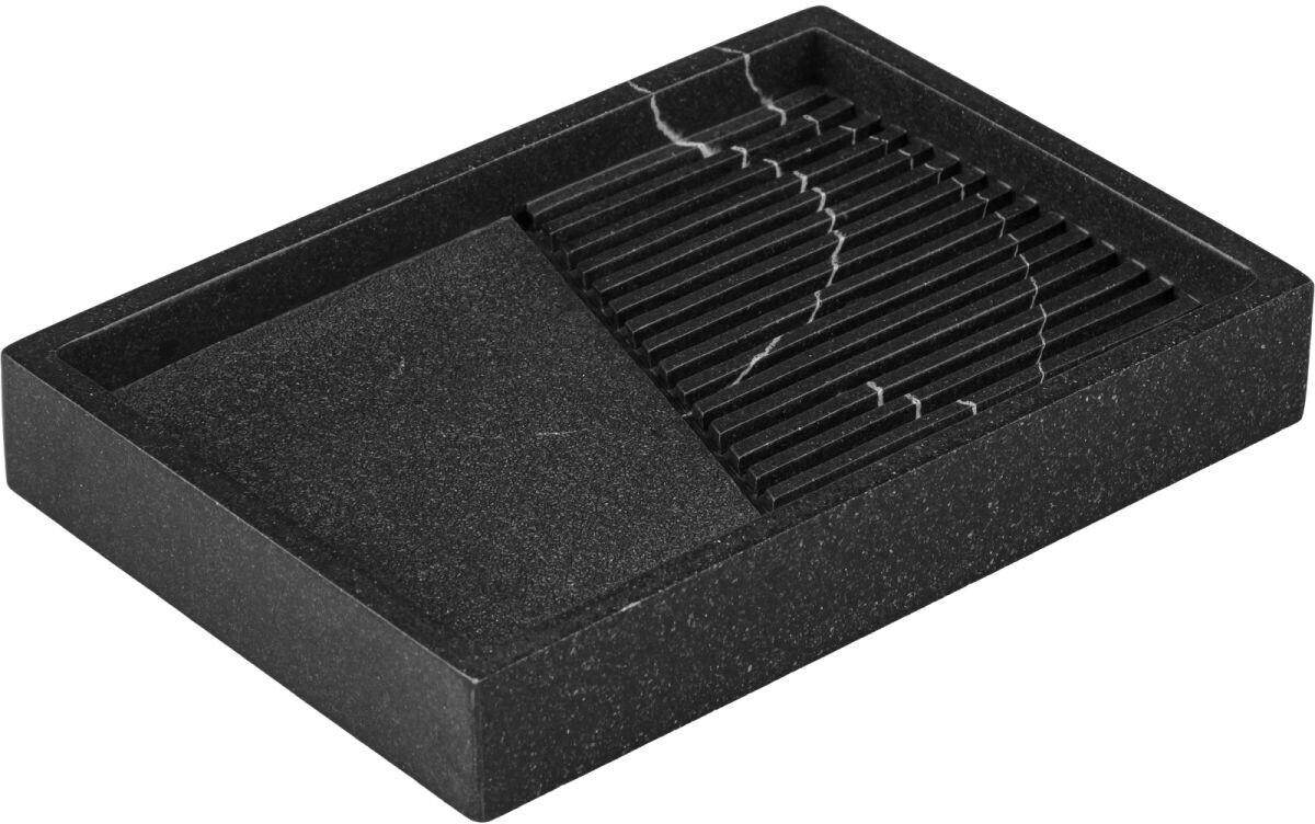 Мыльница PERFECTO LINEA Element Marble черный (35-618603) - Фото 9