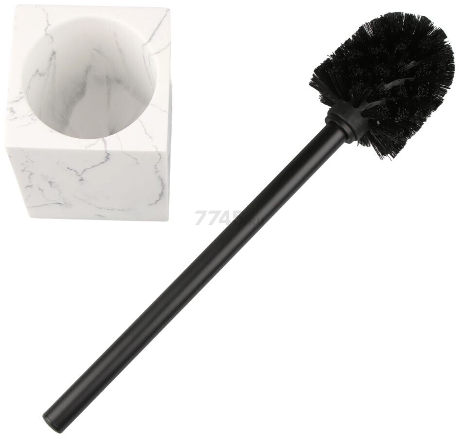 Набор аксессуаров для ванной комнаты Marble 4 предмета PERFECTO LINEA белый (35-000105) - Фото 7