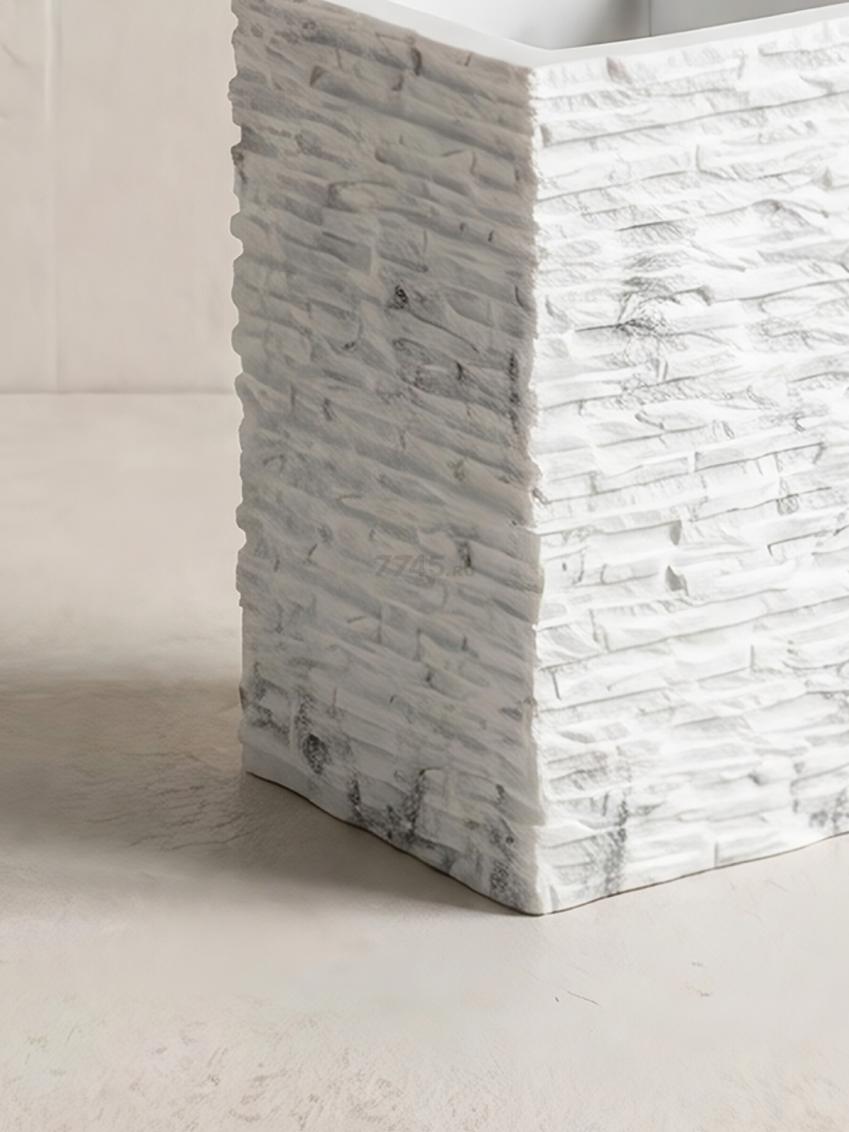 Стакан PERFECTO LINEA StoneWave белый (35-130812) - Фото 4