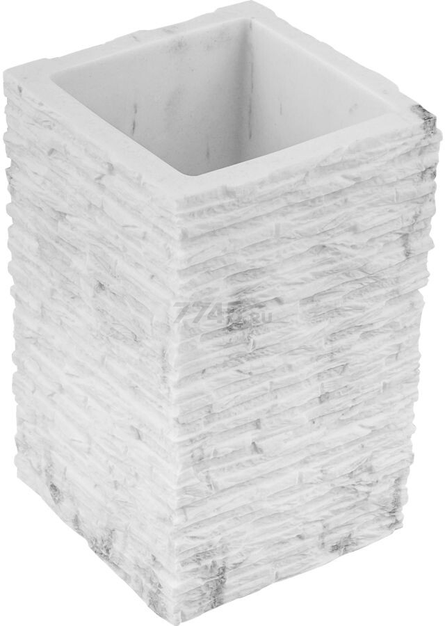 Стакан PERFECTO LINEA StoneWave белый (35-130812)