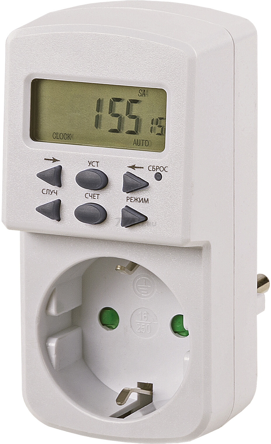 Розетка с таймером TDM ТРЭ-Н-01-1мин/7дн-10on/off-8А Народный (SQ1506-0102)