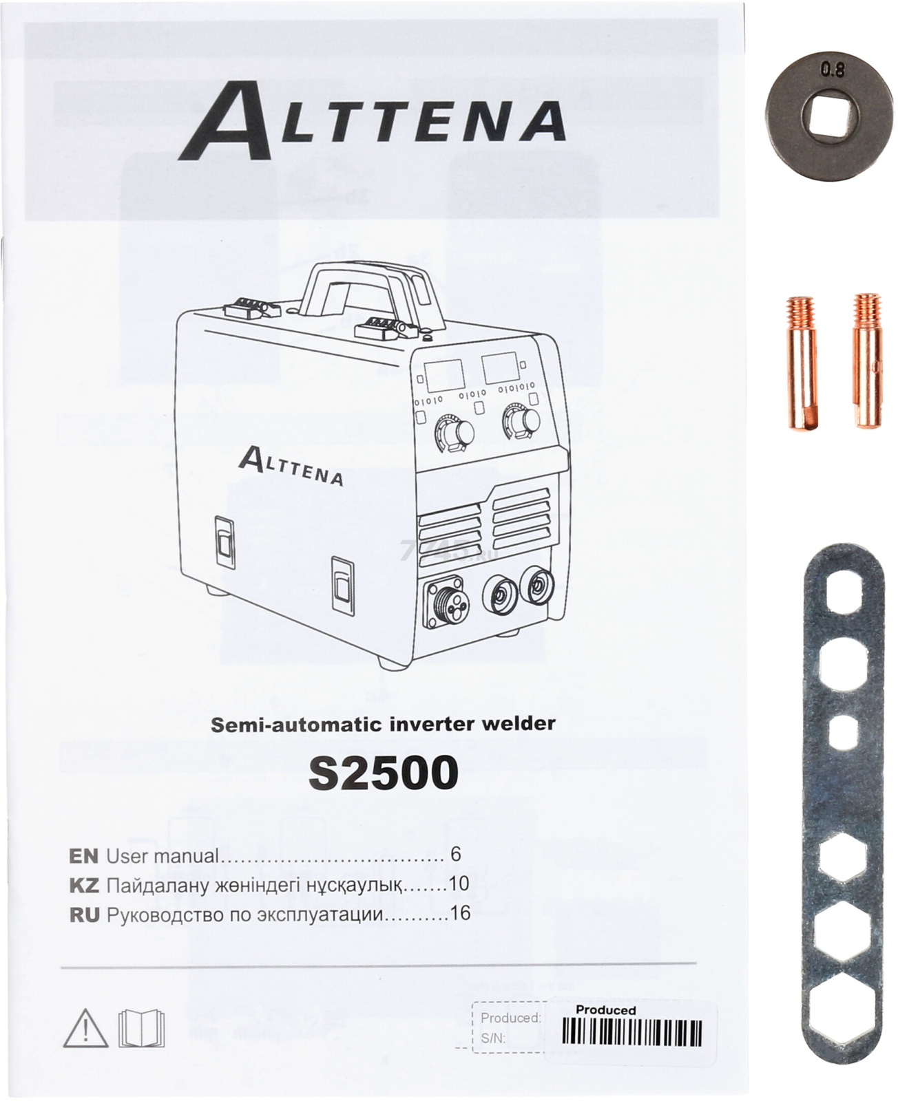 Полуавтомат сварочный Alttena S2500 (206132) - Фото 21