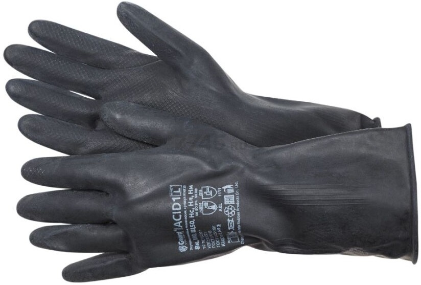 Перчатки резиновые КЩС-1 К80 Щ40 размер 9 (HIM130)