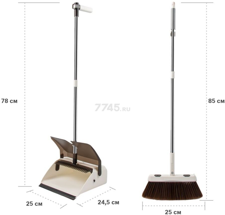 Набор для уборки PERFECTO LINEA Magnet Grip (43-242578) - Фото 3