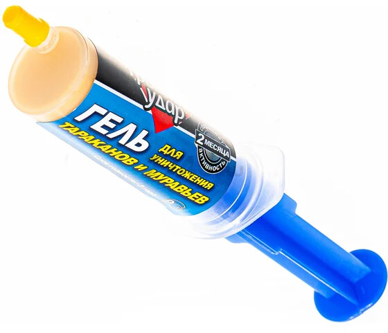 Инсектицид гель от тараканов и муравьев ДОМОВОЙ ПРОШКА Тройной удар 30 гр (4607005240392)