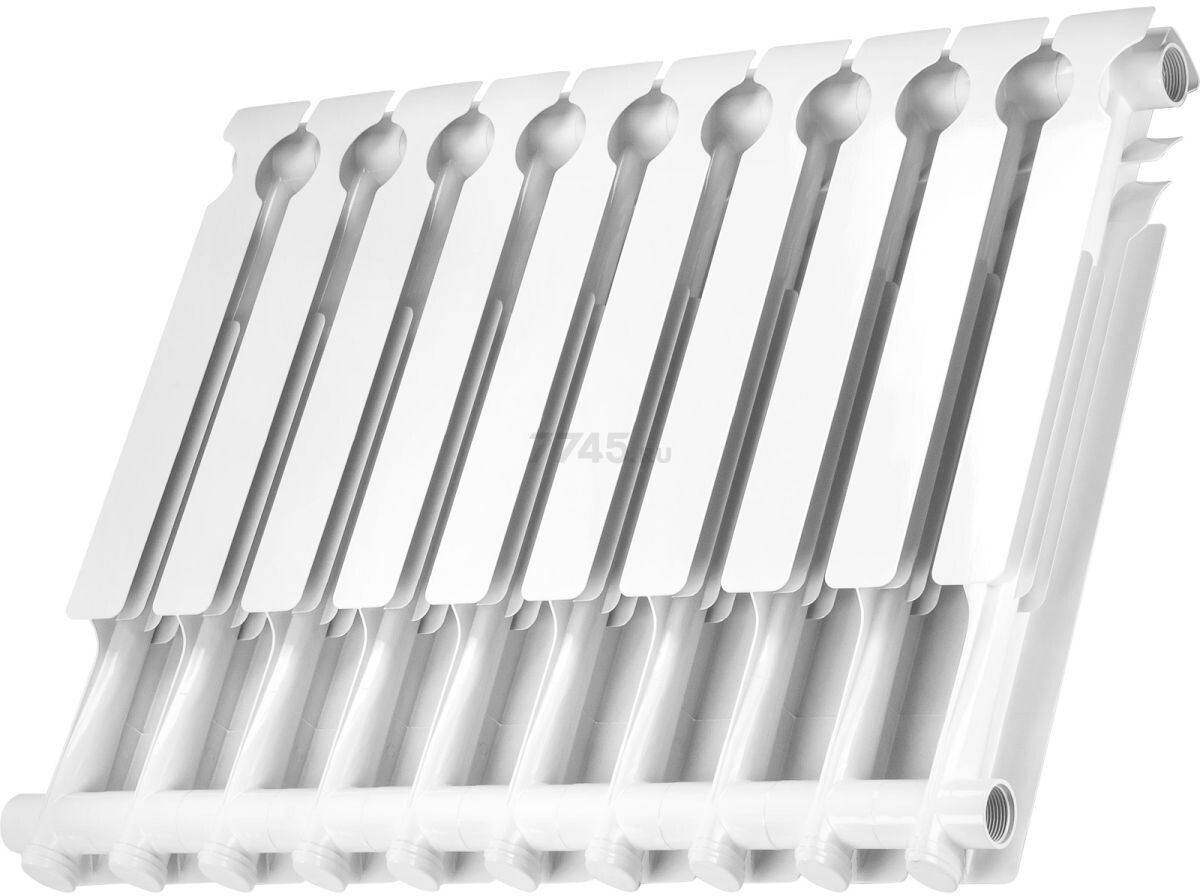 Радиатор биметаллический AV ENGINEERING Гродно 500/80 6 секций (AVE606801) - Фото 4