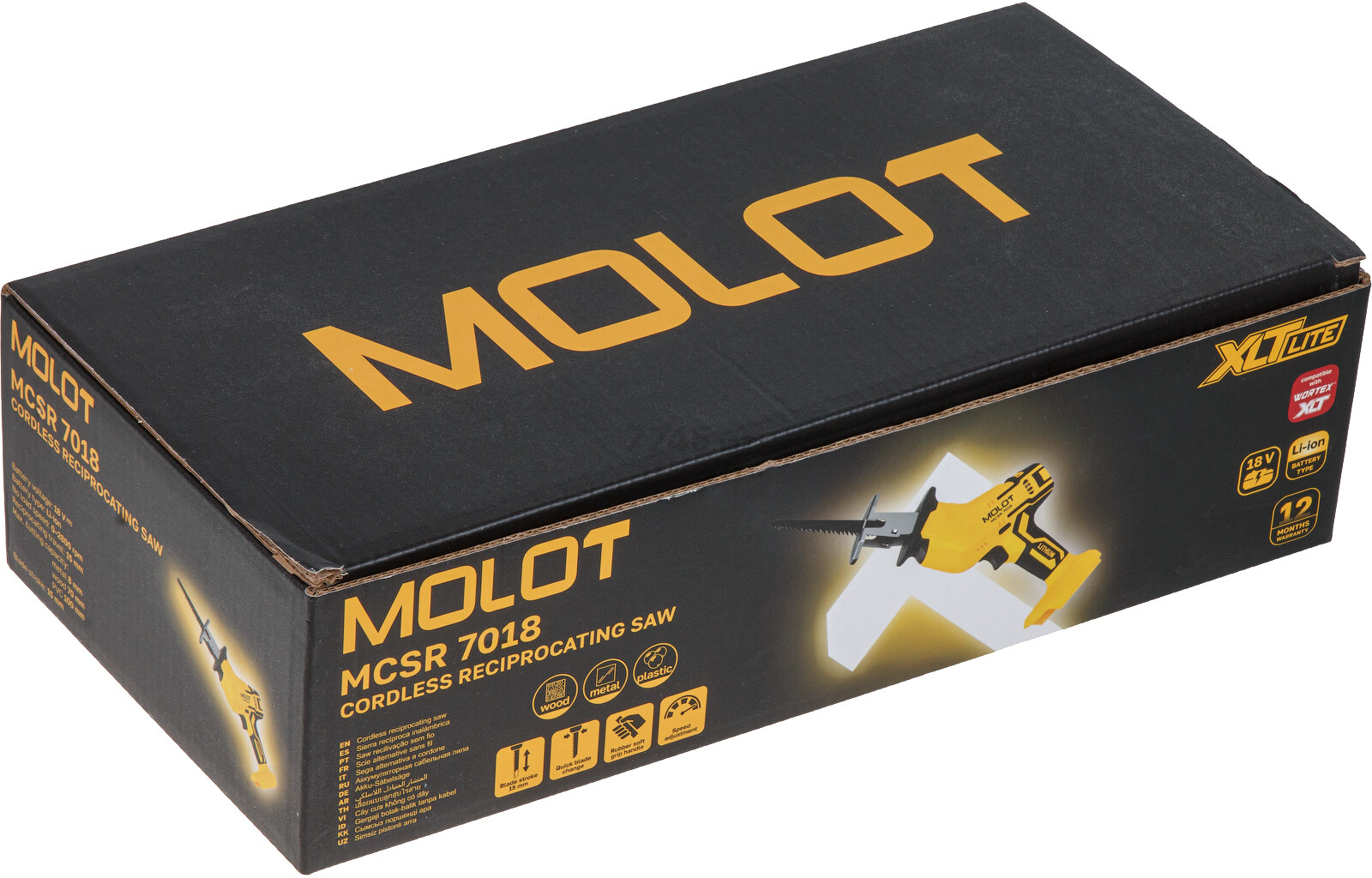 Пила сабельная аккумуляторная MOLOT MCSR 7018 XLT Lite SOLO (2318027) - Фото 12