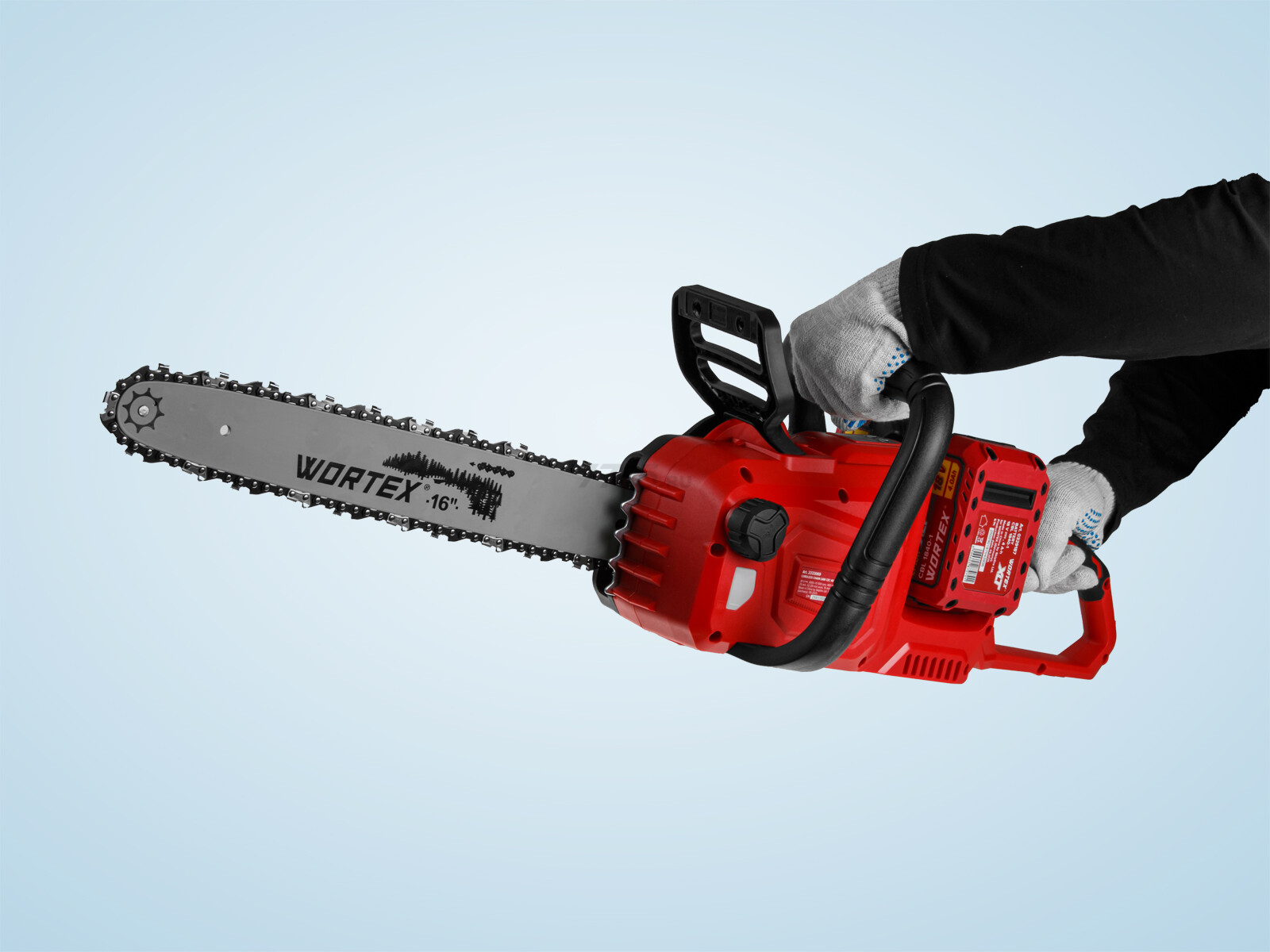 Пила цепная аккумуляторная WORTEX CEC 4036 XLT SOLO (2333069) - Фото 12