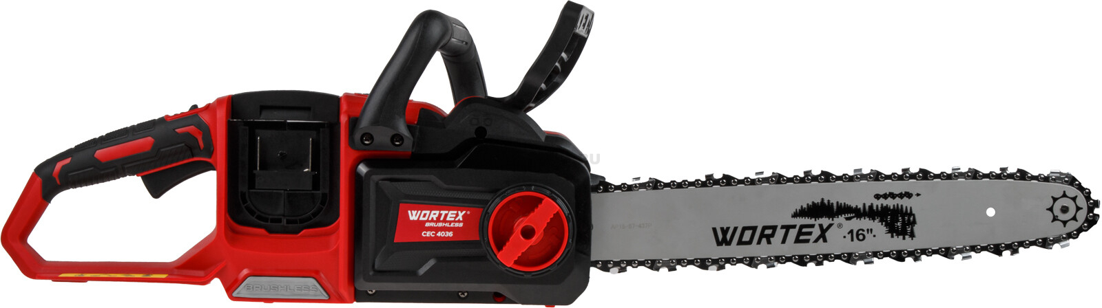 Пила цепная аккумуляторная WORTEX CEC 4036 XLT SOLO (2333069) - Фото 6