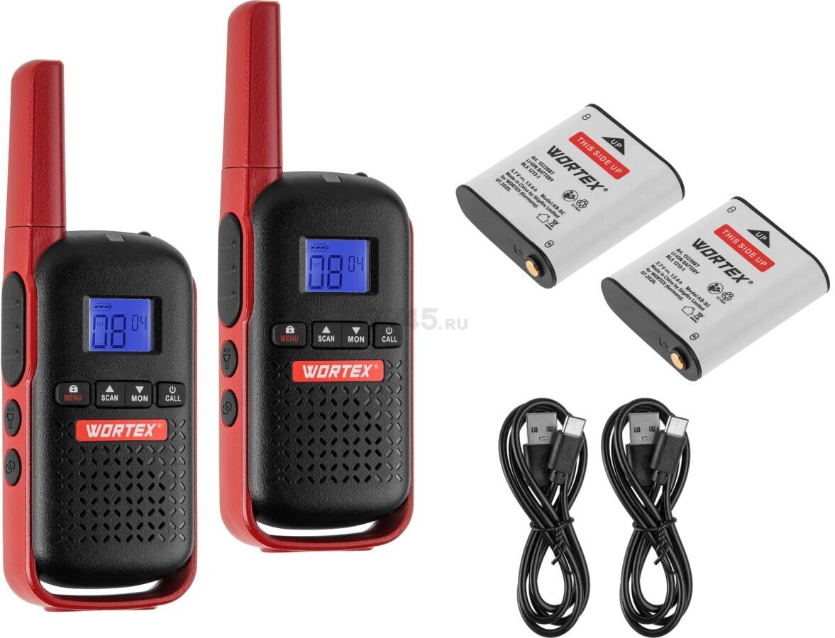 Рация портативная WORTEX WT 0805 SET (1323986)