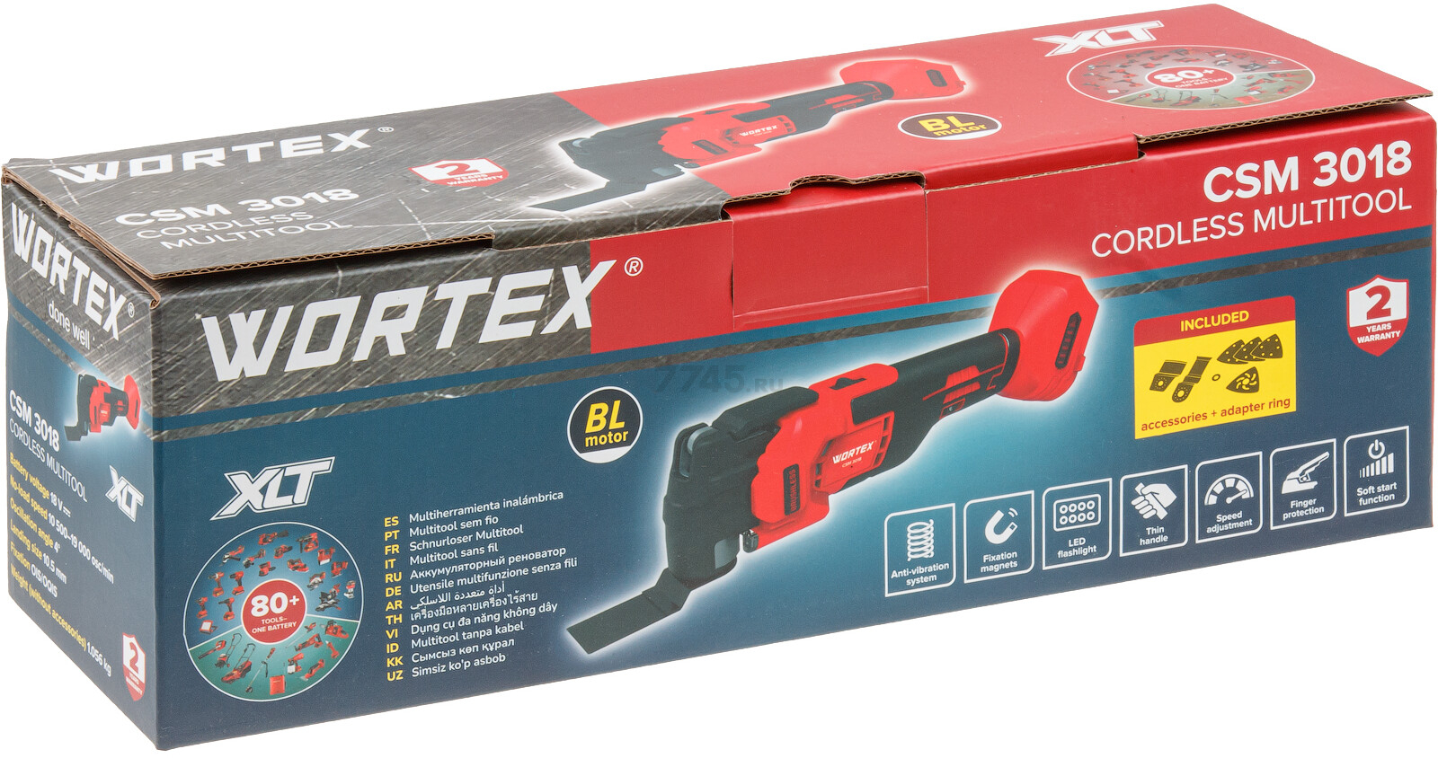 Многофункциональный инструмент (реноватор) аккумуляторный WORTEX СSM 3018 ALL1 XLT SOLO (2333073) - Фото 12