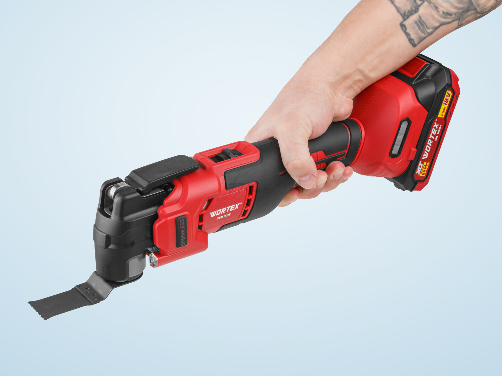 Многофункциональный инструмент (реноватор) аккумуляторный WORTEX СSM 3018 ALL1 XLT SOLO (2333073) - Фото 13