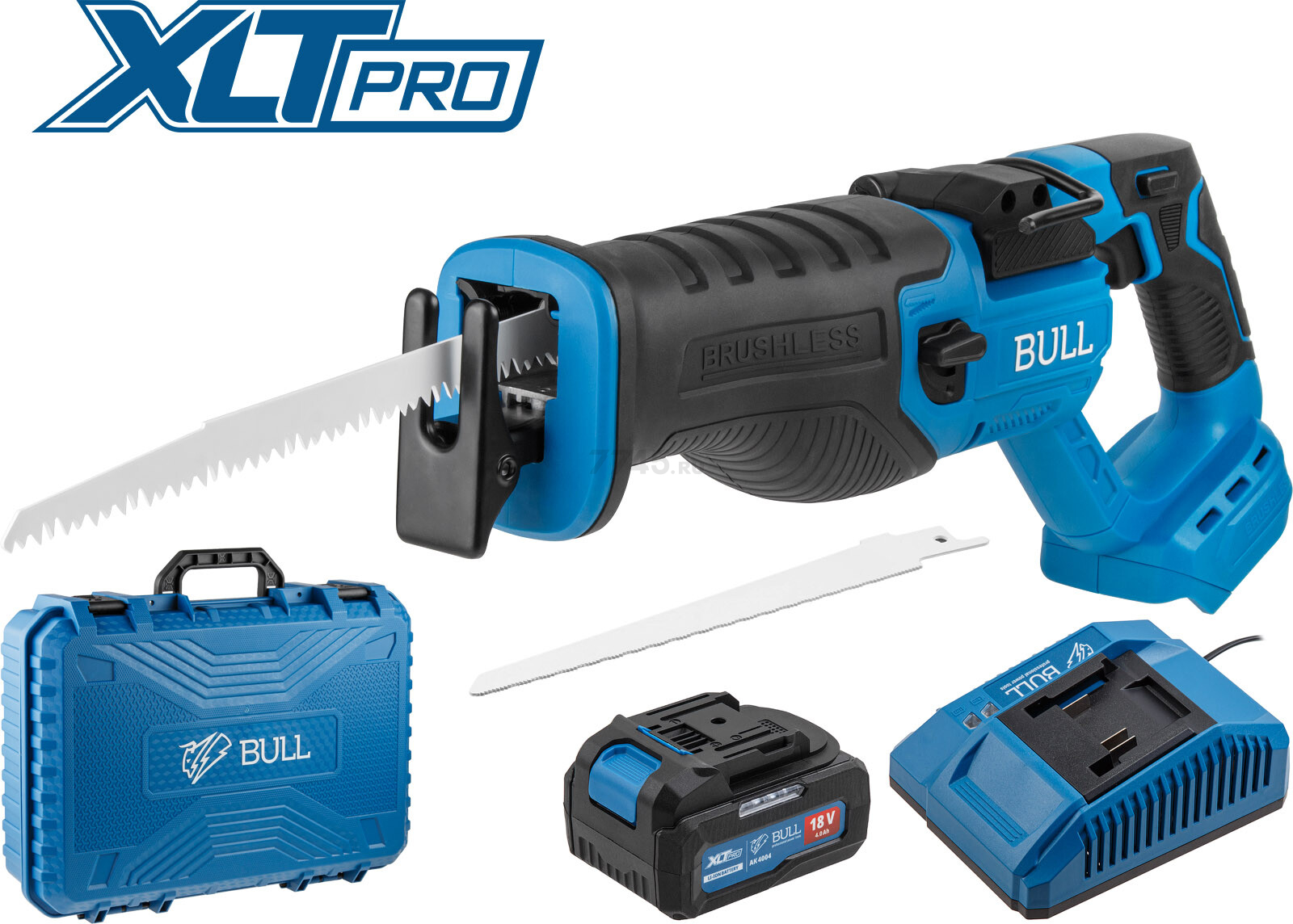 Пила сабельная аккумуляторная BULL CSR 2118 E XLTpro SET (1325946) - Фото 2