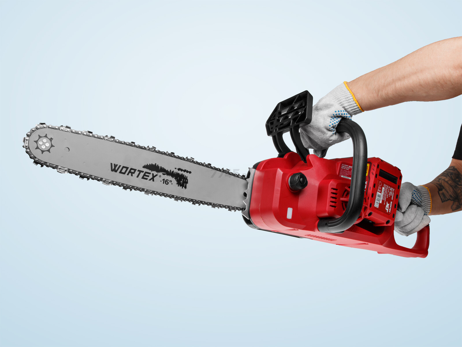 Пила цепная аккумуляторная WORTEX CEC 3536-2 ALL1 XLT SOLO (2333075) - Фото 15