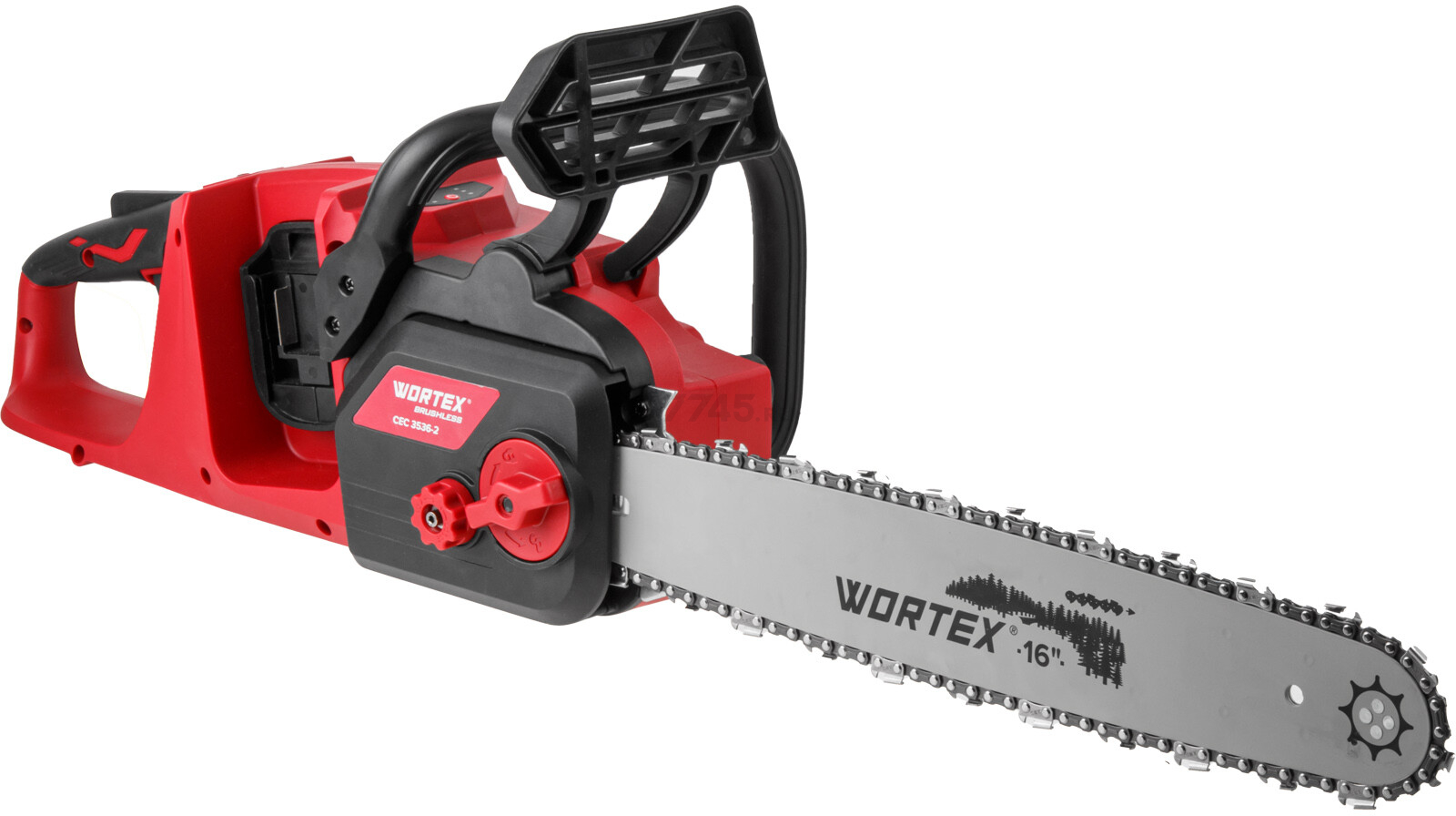 Пила цепная аккумуляторная WORTEX CEC 3536-2 ALL1 XLT SOLO (2333075) - Фото 3