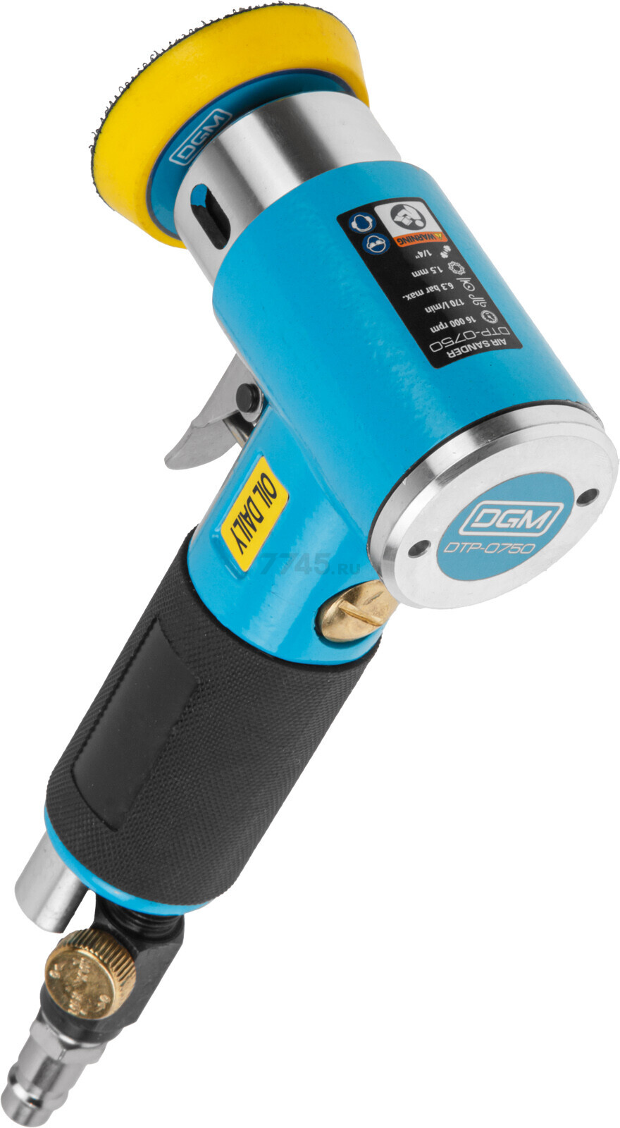 Пневмошлифмашина эксцентриковая DGM DTP-0750 (DG4010-1) - Фото 3