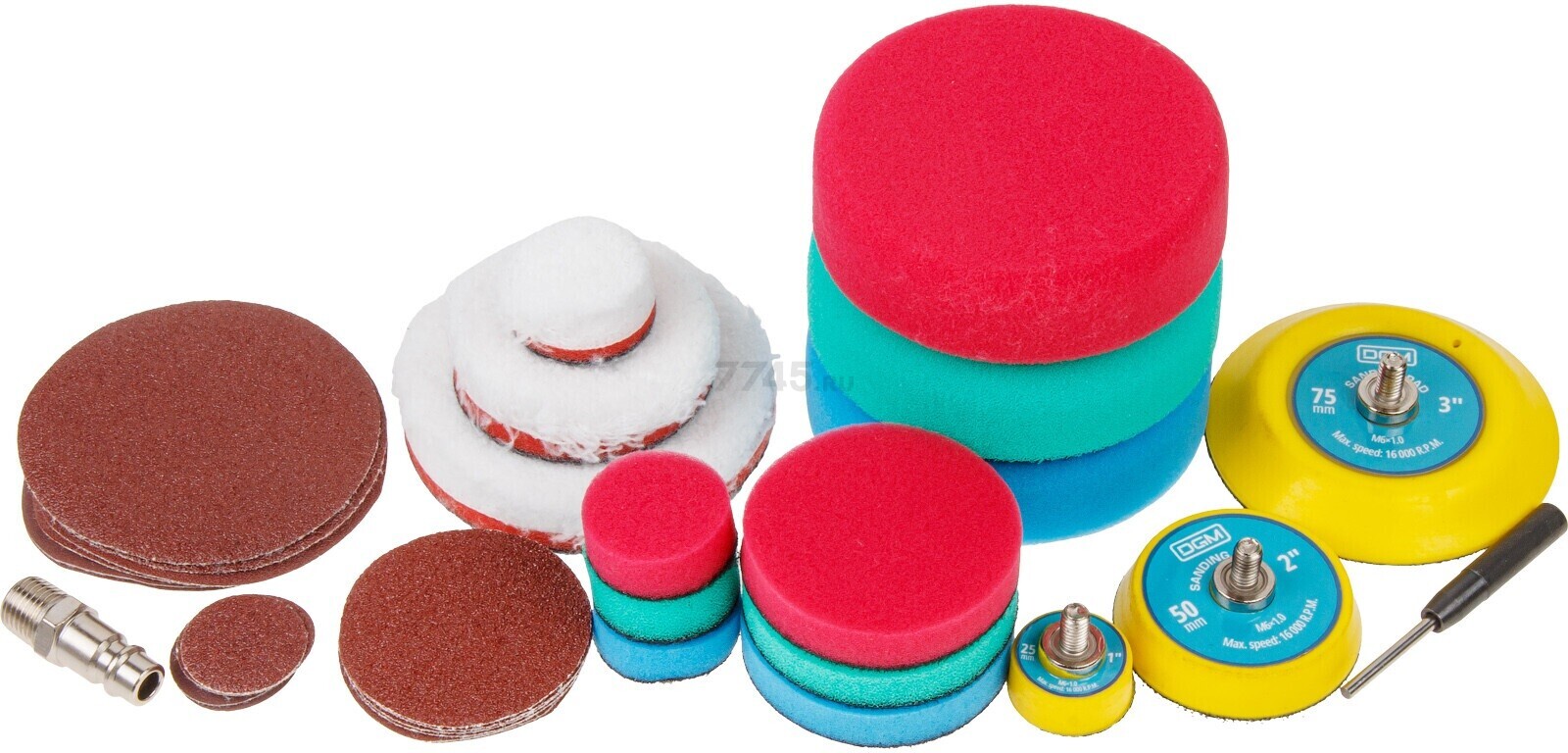 Пневмошлифмашина эксцентриковая DGM DTP-0750 (DG4010-1) - Фото 2