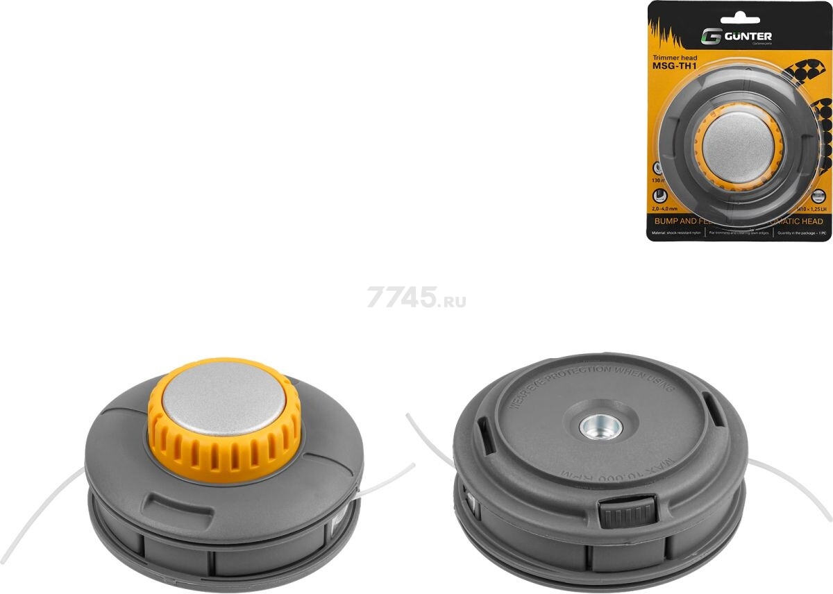 Головка триммерная GUNTER MSG-TH1 леска d 4 мм (GUX6010-1)
